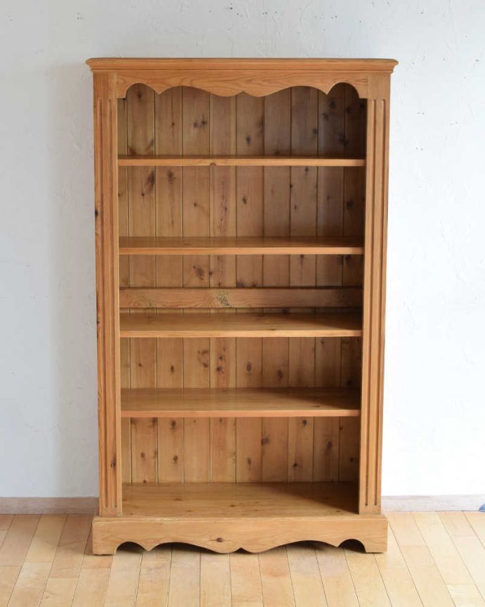 オールドパインのアンティーク家具、イギリスで見つけたオープンブック