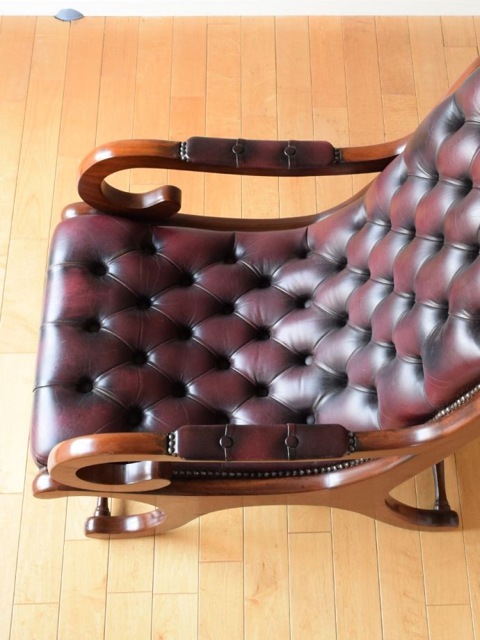 アンティークの椅子の座面