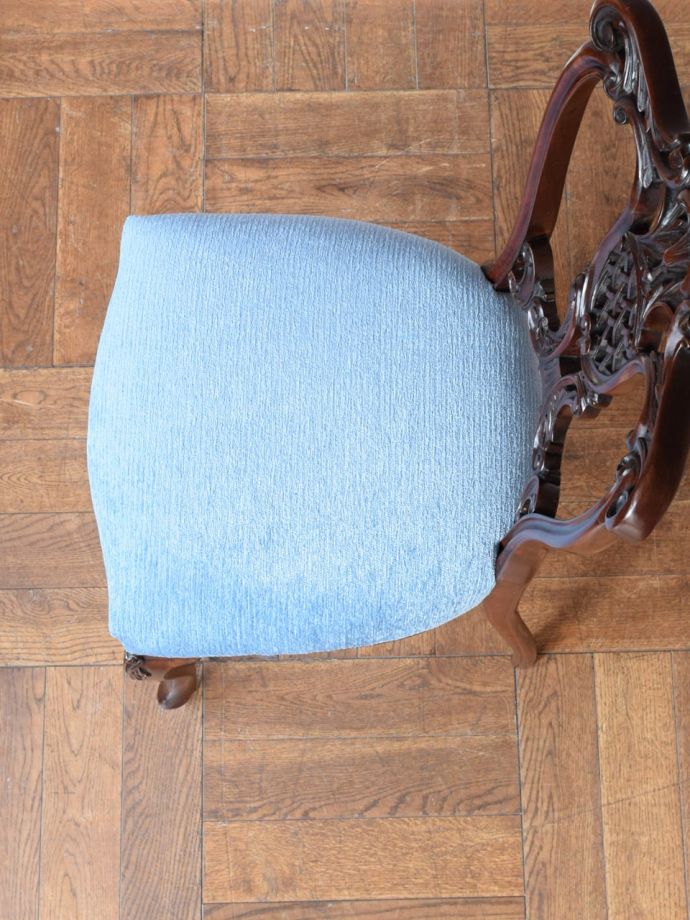 アンティークの椅子の座面