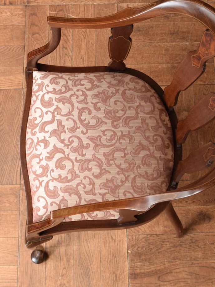 アンティークの椅子の座面