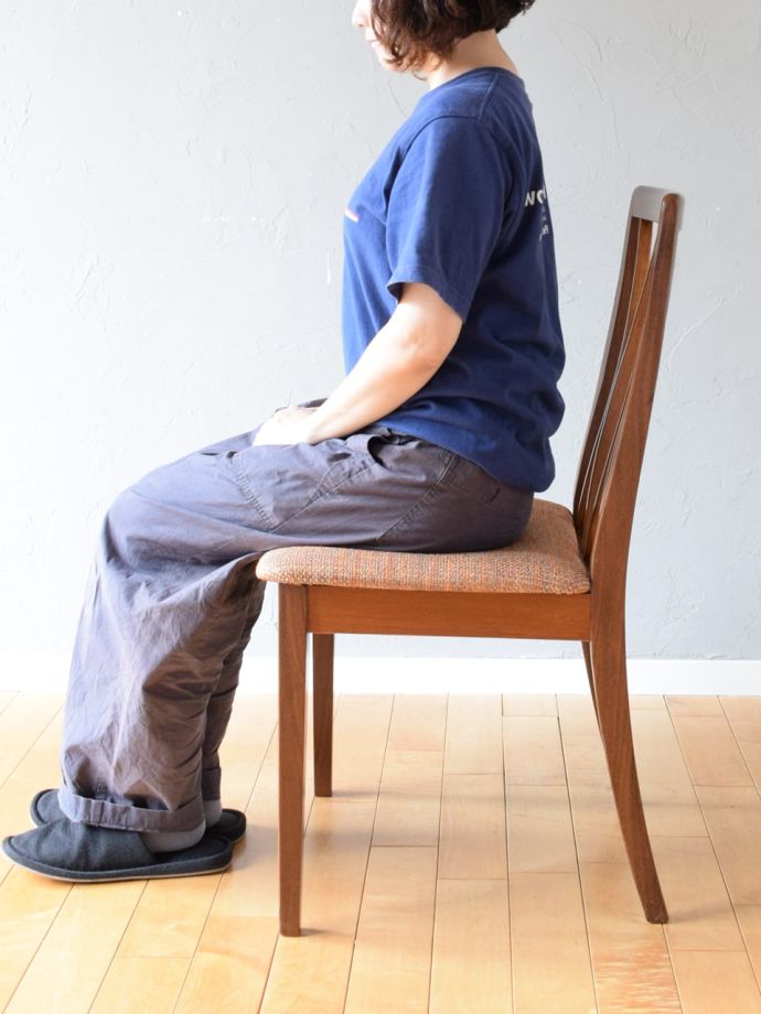 ビンテージチェアの掛け心地