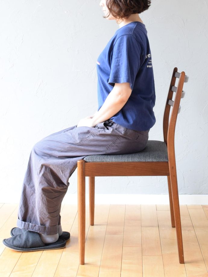 ビンテージチェアの掛け心地