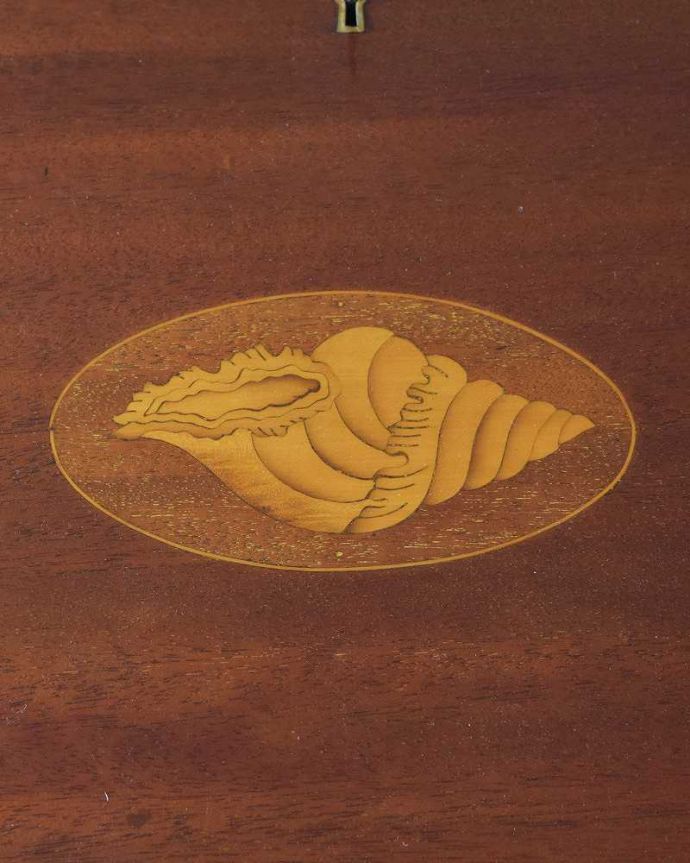 ビューロー　アンティーク家具　マホガニー材のアンティーク英国輸入家具、美しい木目のライティングビューローデスク 。いろんな場所にこだわり彫のデザインもいろいろです。(k-1990-f)