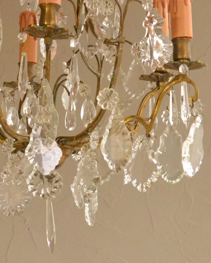 アンティーク照明のガラスパーツ