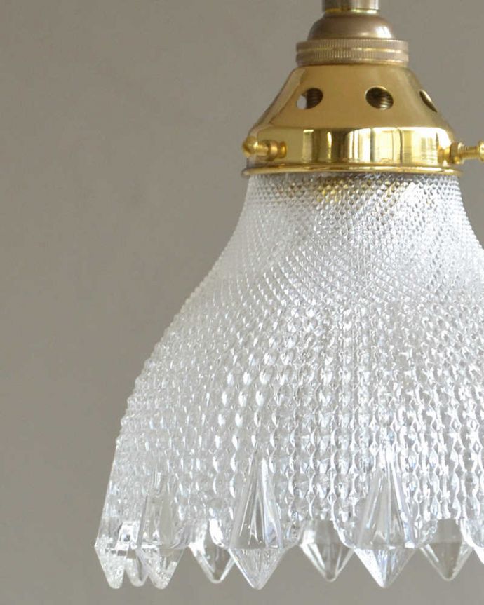 アンティークガラスのシェード