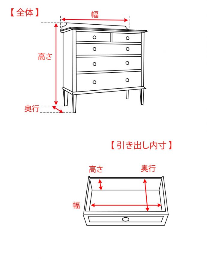 アンティークのチェスト　アンティーク家具　たっぷり収納で便利に大活躍してくれる、象嵌が美しい英国アンティークチェスト。。(k-2098-f)