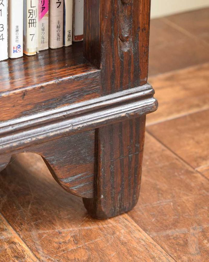 英国アンティーク木製ブックシェルフ/本棚/オープンラック/飾り棚(89-99) イギリス アンティーク ブックシェルフ 木製 飾り棚 オープンラック