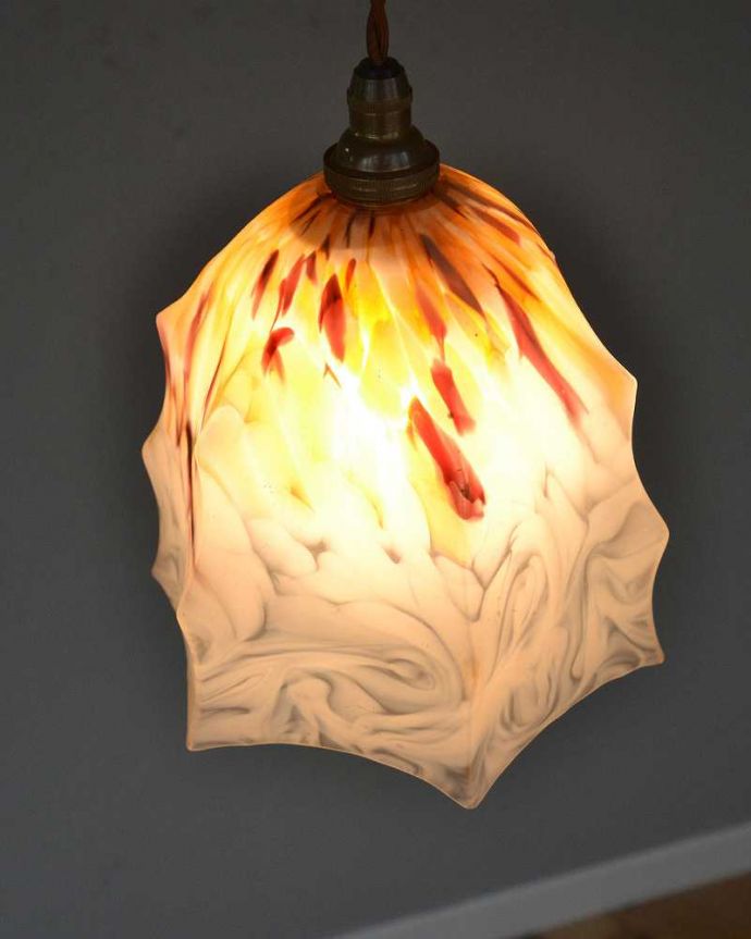 ペンダントライト　照明・ライティング　モダンでお洒落なアンティークペンダントライト（コード・シャンデリア電球・ギャラリーなし）。。(k-2167-z)