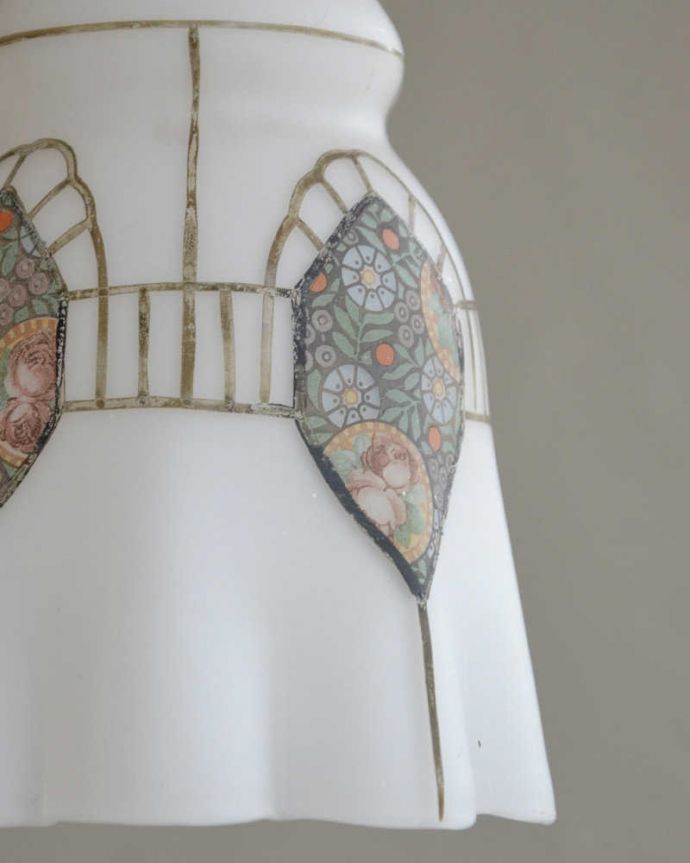 ペンダントライト　照明・ライティング　和室にも合う装飾、アンティークペンダントライト（コード・シャンデリア電球・ギャラリーなし）。。(k-2173-z)