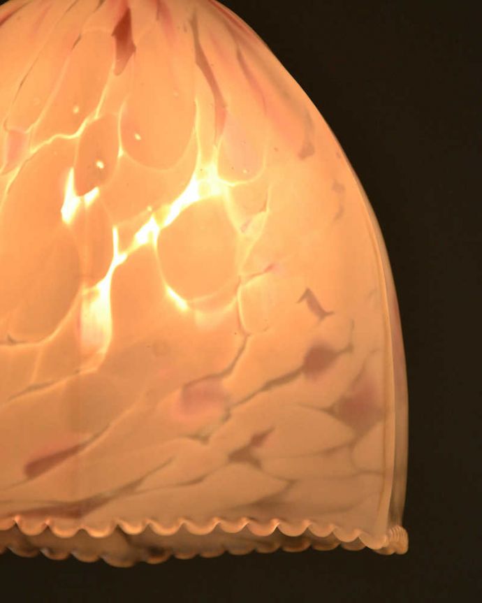 ペンダントライト　照明・ライティング　水の中のようなマーブル、アンティークシェードペンダントライト（コード・シャンデリア電球・ギャラリーなし）。。(k-2216-z)