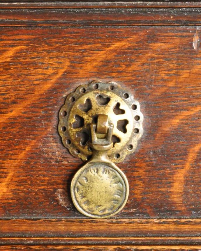 ビューロー　アンティーク家具　大容量のアンティーク収納家具、英国のブックビューロー（本棚付きデスク） 。開けるたびに、ワクワクしちゃう。(k-2259-f)