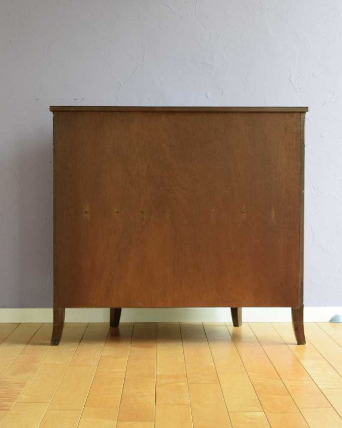 アンティーク家具 ハーフムーンのシルエットが美しいアンティークコンソールキャビネット。後ろ姿も見てください。(k-2310-f)