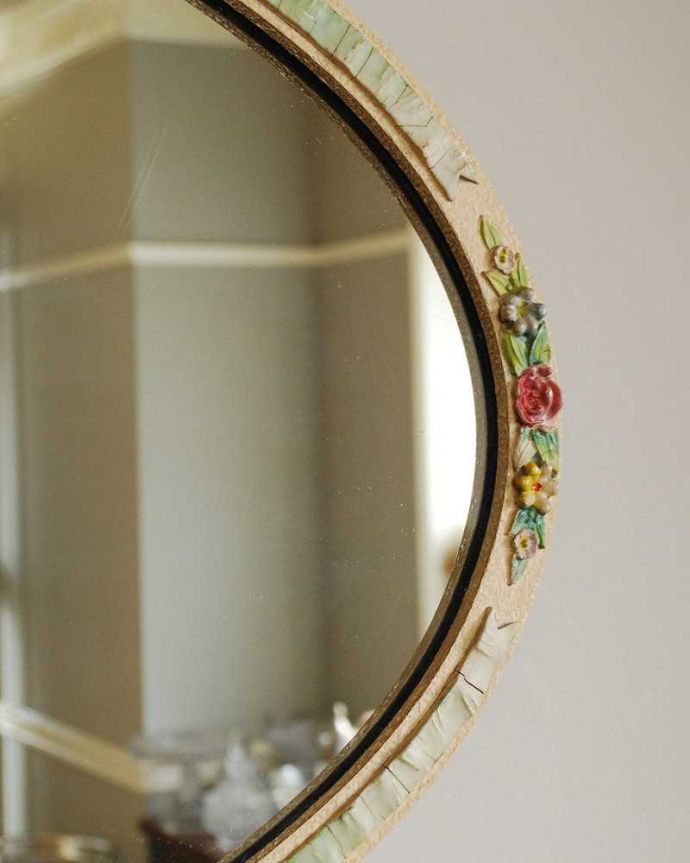 アンティーク　ビンテージ　バーボラ　ミラー アンティーク ビンテージ バーボラ ミラー