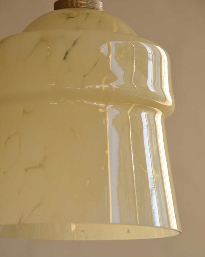 ペンダントライト　照明・ライティング　マーブル模様のアンティークシェードペンダントライト（コード・シャンデリア電球・ギャラリーなし） 。。(k-2531-z)