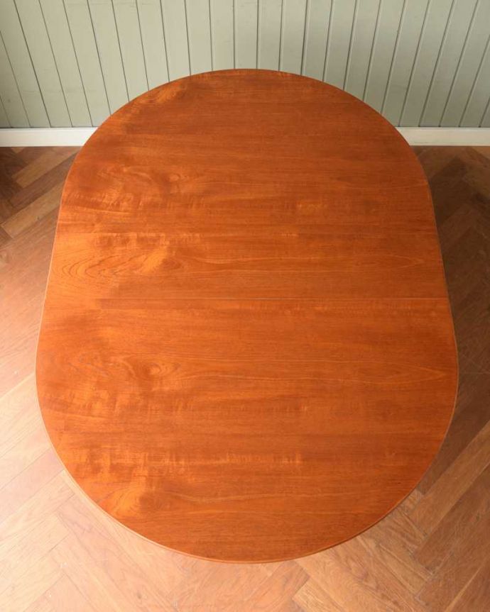 アンティークのテーブル　アンティーク家具　北欧スタイルのホールディングテーブル、ヴィンテージゲートレッグテーブル（伸張式）。天板の修復には自信があります。(k-2597-f)