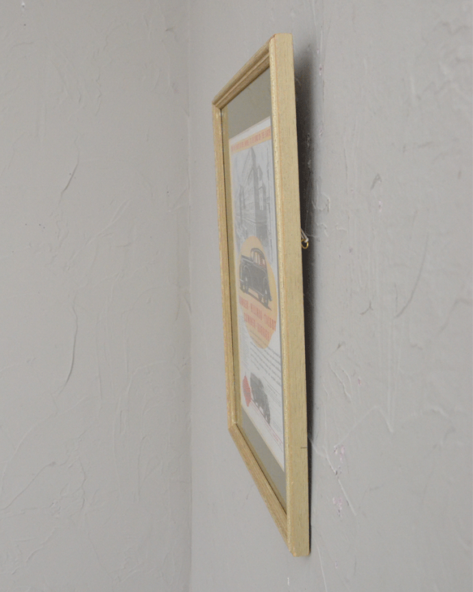 アンティーク その他の雑貨　アンティーク雑貨　壁の彩るオシャレなインテリア、アンティークのアートフレーム。横から見ると…こんな感じです。(k-2610-z)