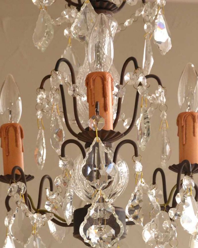 アンティーク照明のガラスパーツ