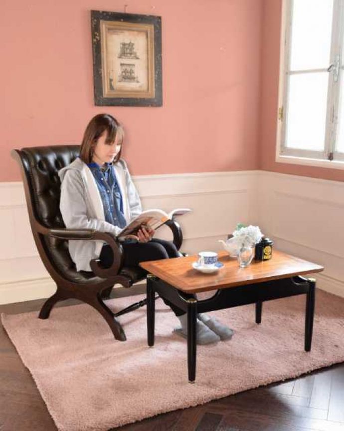 G-PLAN(Gプラン) アンティーク家具 北欧スタイルのビンテージ家具、G-planの人気シリーズTola&Blackのコーヒーテーブル。スマートなカッコよさが人気のヒミツ北欧デザインのコーヒーテーブルは見た目のカッコよさと、どんなお部屋にも似合っちゃうシンプルなデザインが人気です。(k-2721-f)