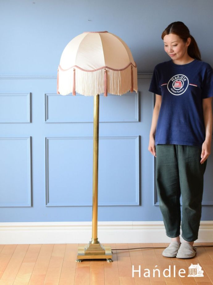 アンティークの照明、フロアランプ