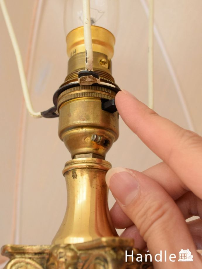 フロアランプのスイッチ