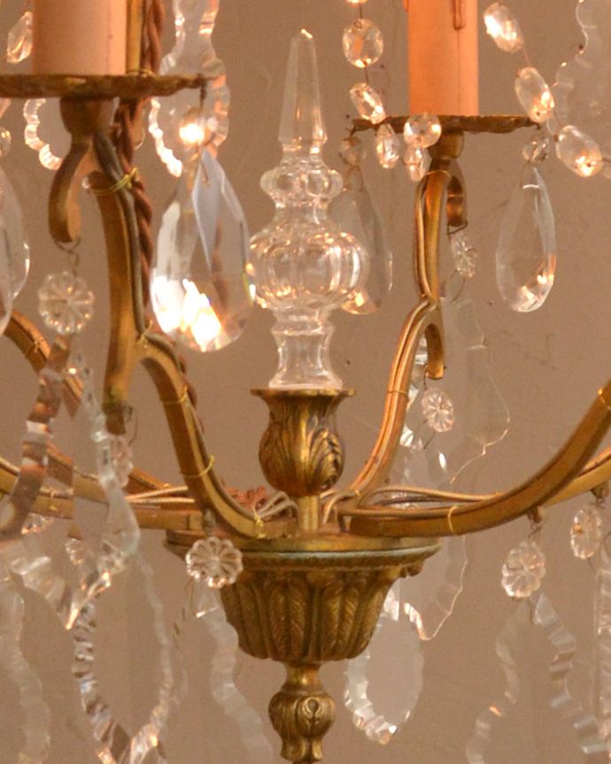 アンティーク照明のガラスパーツ