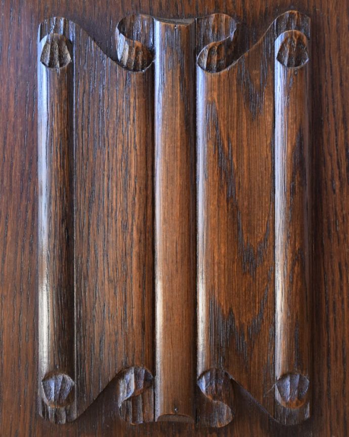 マガジンラック アンティーク家具 アンティーク マガジンラック 扉装飾(k-2805-f)