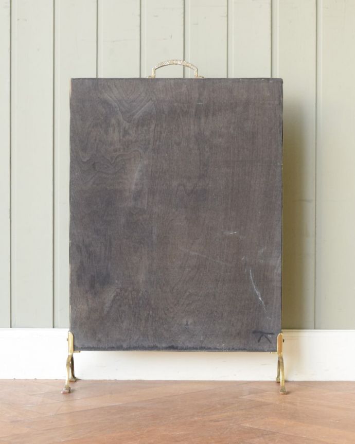 アンティーク家具　アンティーク ファイヤースクリーン　後ろ姿にも自信があります。(k-2809-f)