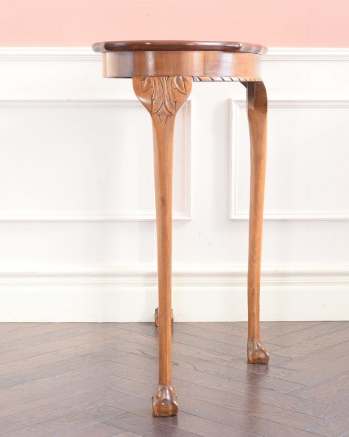 アンティークのテーブル アンティーク家具 アンティーク コンソールテーブル グルッと180度。(k-2812-f)