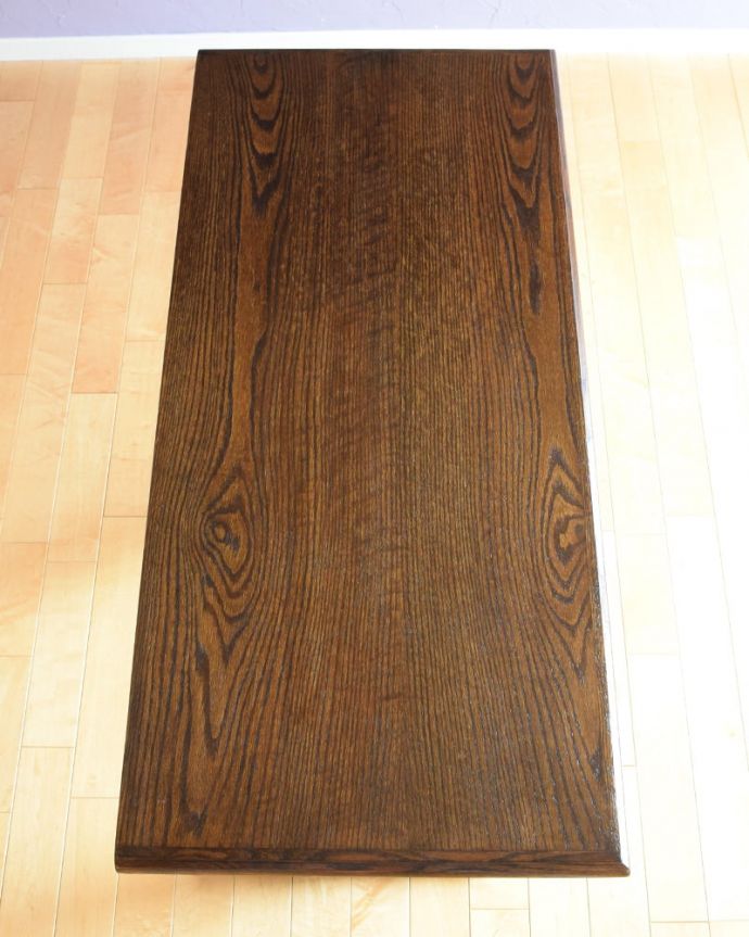 アンティークのテーブル アンティーク家具 アンティーク コンソールテーブル キレイに修復しましたやっぱり気になるテーブルの天板。(k-2836-f)