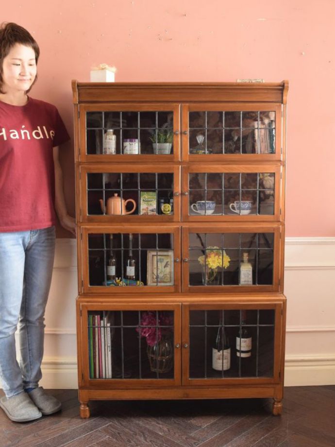 アンティークの本棚、スタッキングブックケース