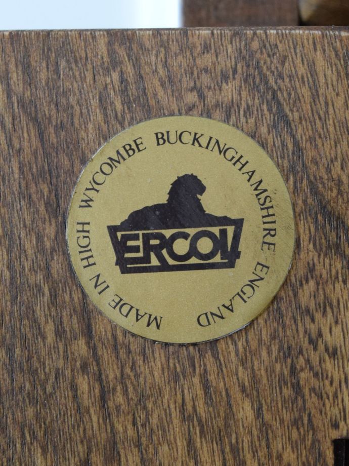 アンティーク家具　アンティーク アーコールブックシェルフ　安心の証1981～1995年代製造のタグシールが残っていました。(k-2896-f)