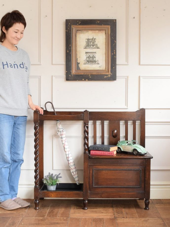 英国アンティークの傘立て