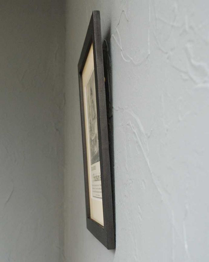 アンティーク その他の雑貨　アンティーク雑貨　壁のオシャレなインテリア、アンティークアートフレーム（HUDSONS ） 。横から見ると…こんな感じです。(k-2957-z)