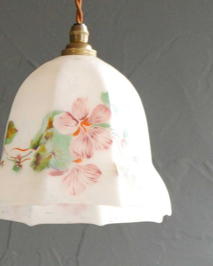 ペンダントライト　照明・ライティング　アンティーク ペンダントライト(コード・シャンデリア電球・ギャラリーなし)。。(k-2989-z)