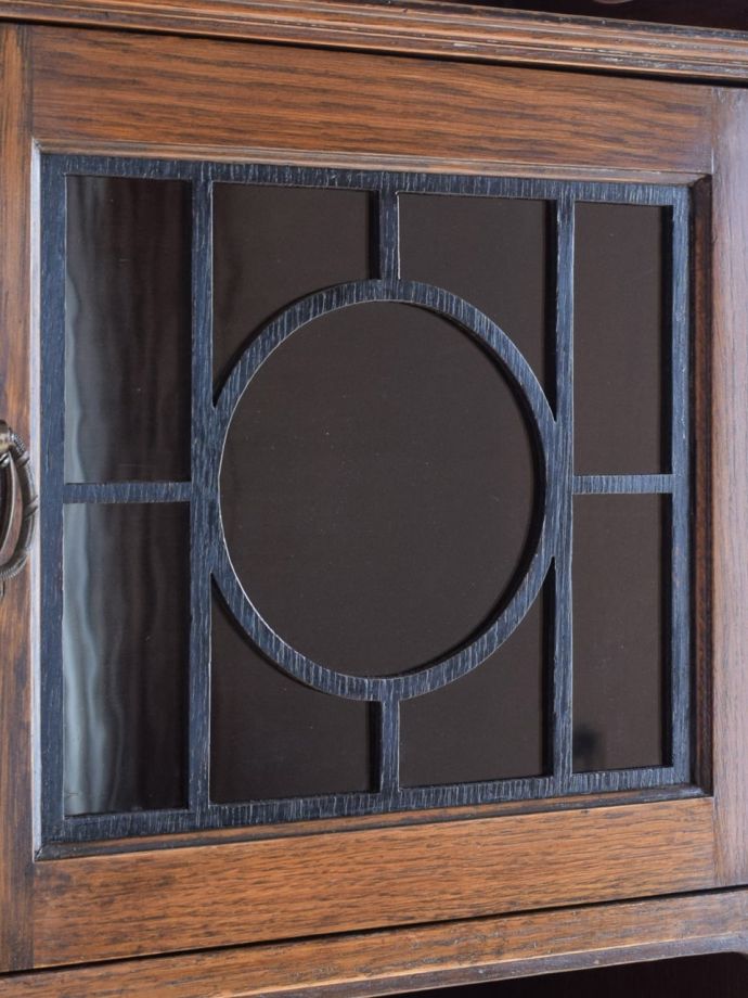 アンティークガラスの扉