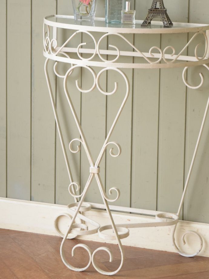 アイアンのコンソールテーブル