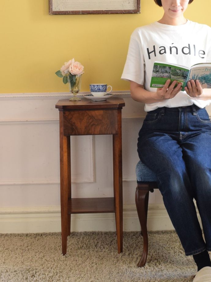 アンティークのソーイングボックス