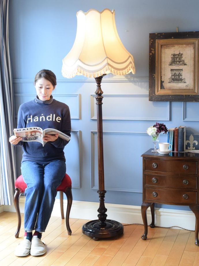 リーフ型 フロアスタンド アンティークランプ インテリア ビンテージ リーフ型 フロアスタンド アンティークランプ インテリア ビンテージ