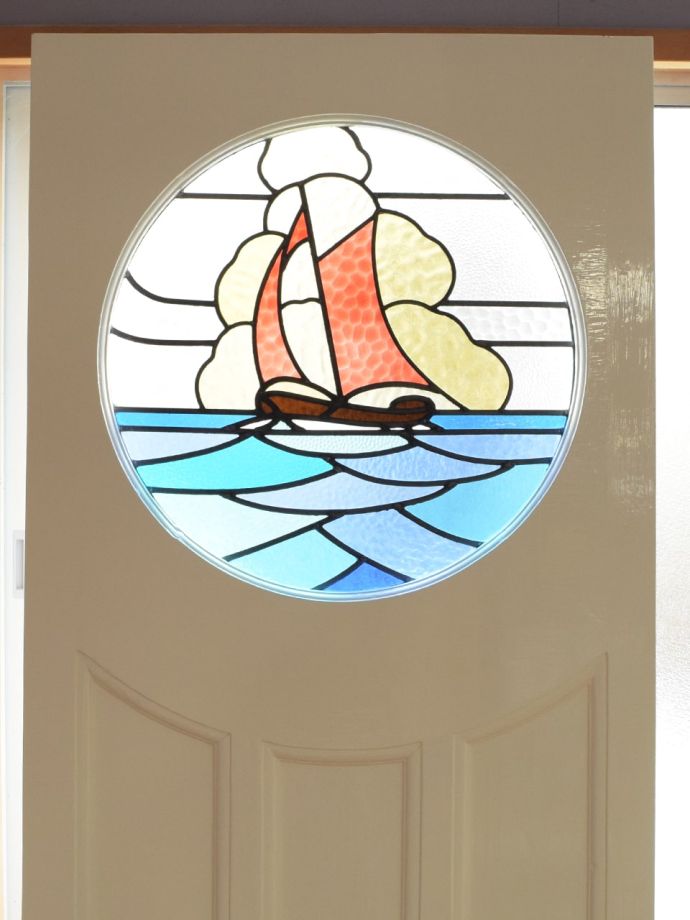 可愛いアンティークのステンドグラス