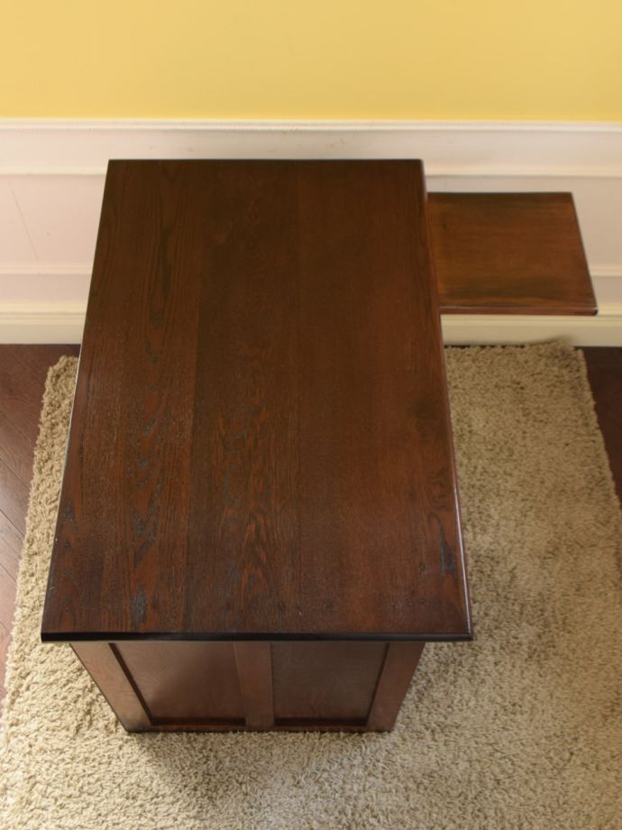 書斎机の美しい天板