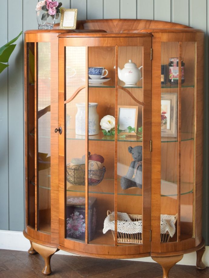 アンティークガラスの扉