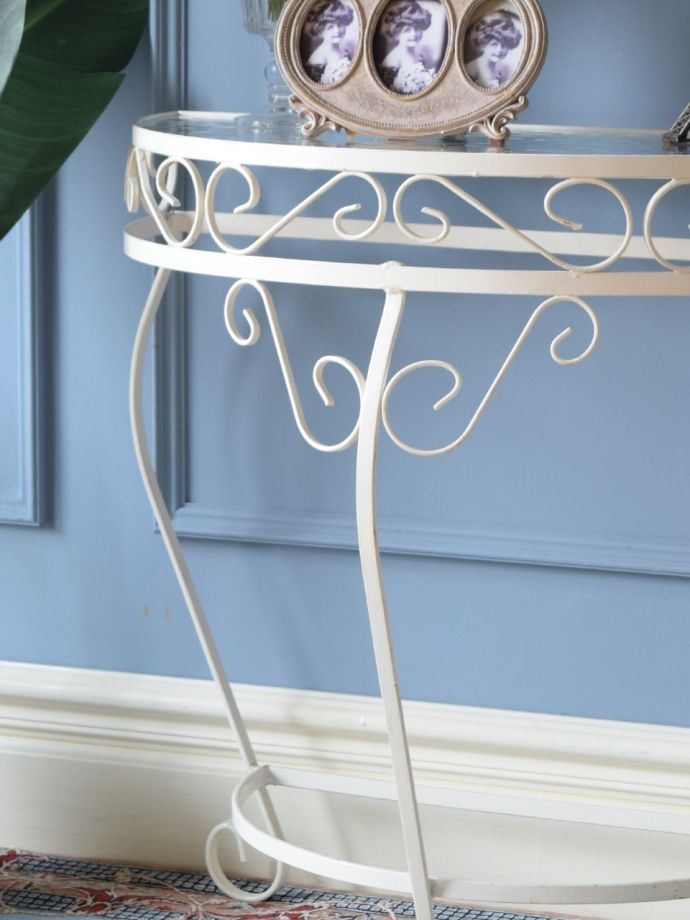 アイアンのコンソールテーブル