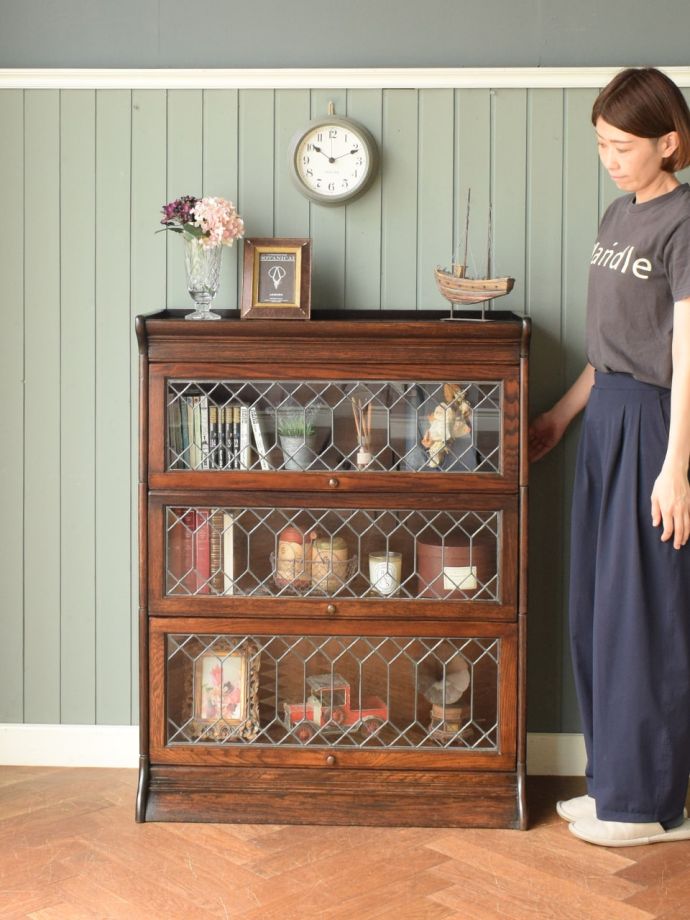 アンティークの本棚、スタッキングブックケース