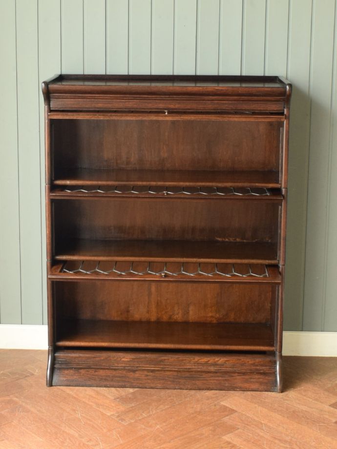 アンティーク本棚の扉の中