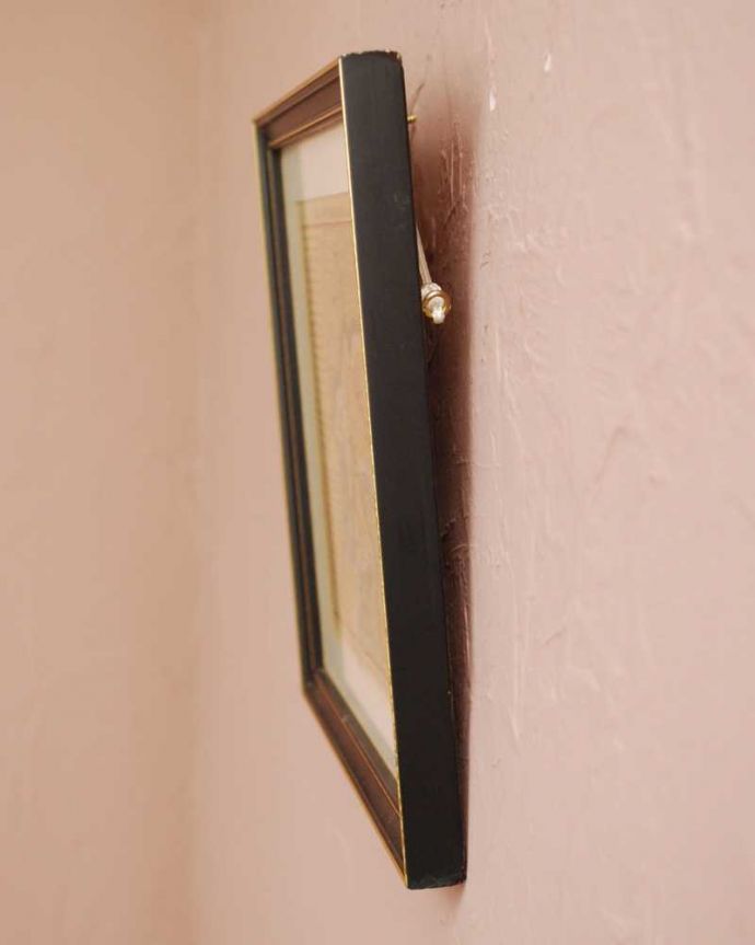 アンティーク その他の雑貨　アンティーク雑貨　北西イングランドのマップ、イギリスで見つけたアンティークアートフレーム(westmoland)。横から見ると…こんな感じです。(k-3788-z)