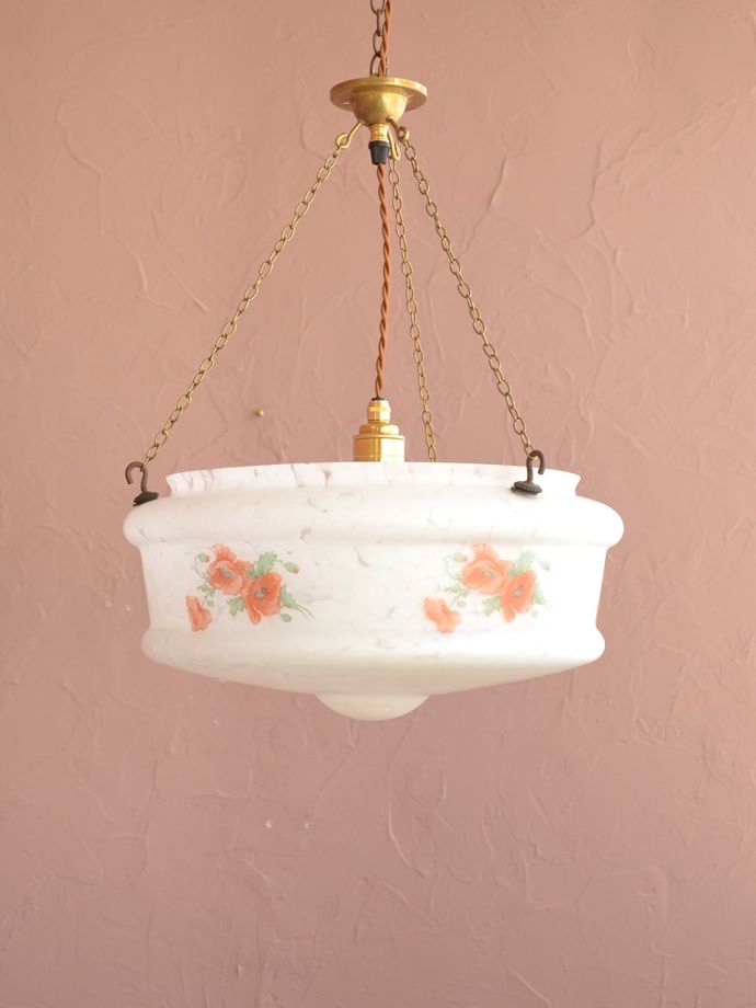 アンティークの照明、ハンギングボウル