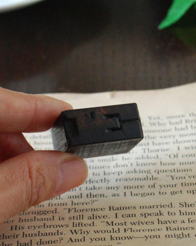 木製のスタンプ