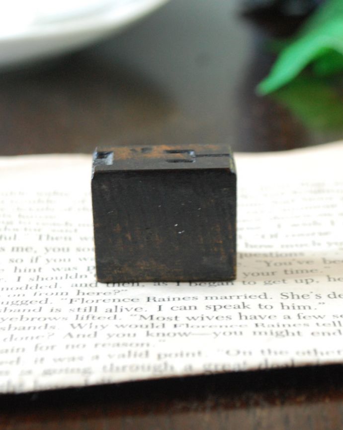 アンティークのウッドスタンプ