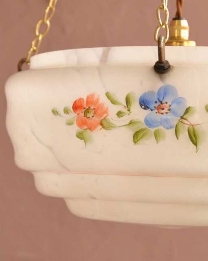 アンティークガラスのシェード