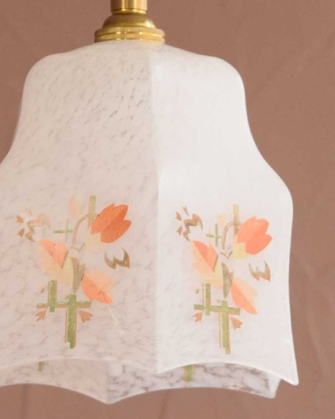 アンティークガラスのシェード